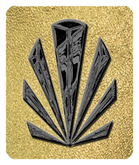 DF35-602-BK-SH-GD Black Sunburst Shimmer Gold